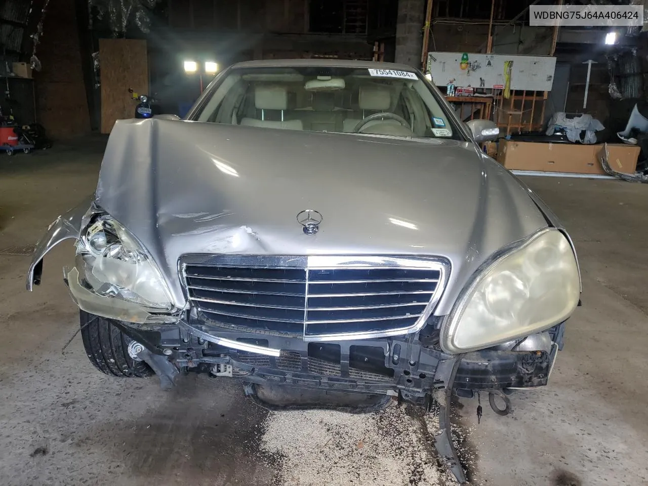 2004 Mercedes-Benz S 500 VIN: WDBNG75J64A406424 Lot: 75541084