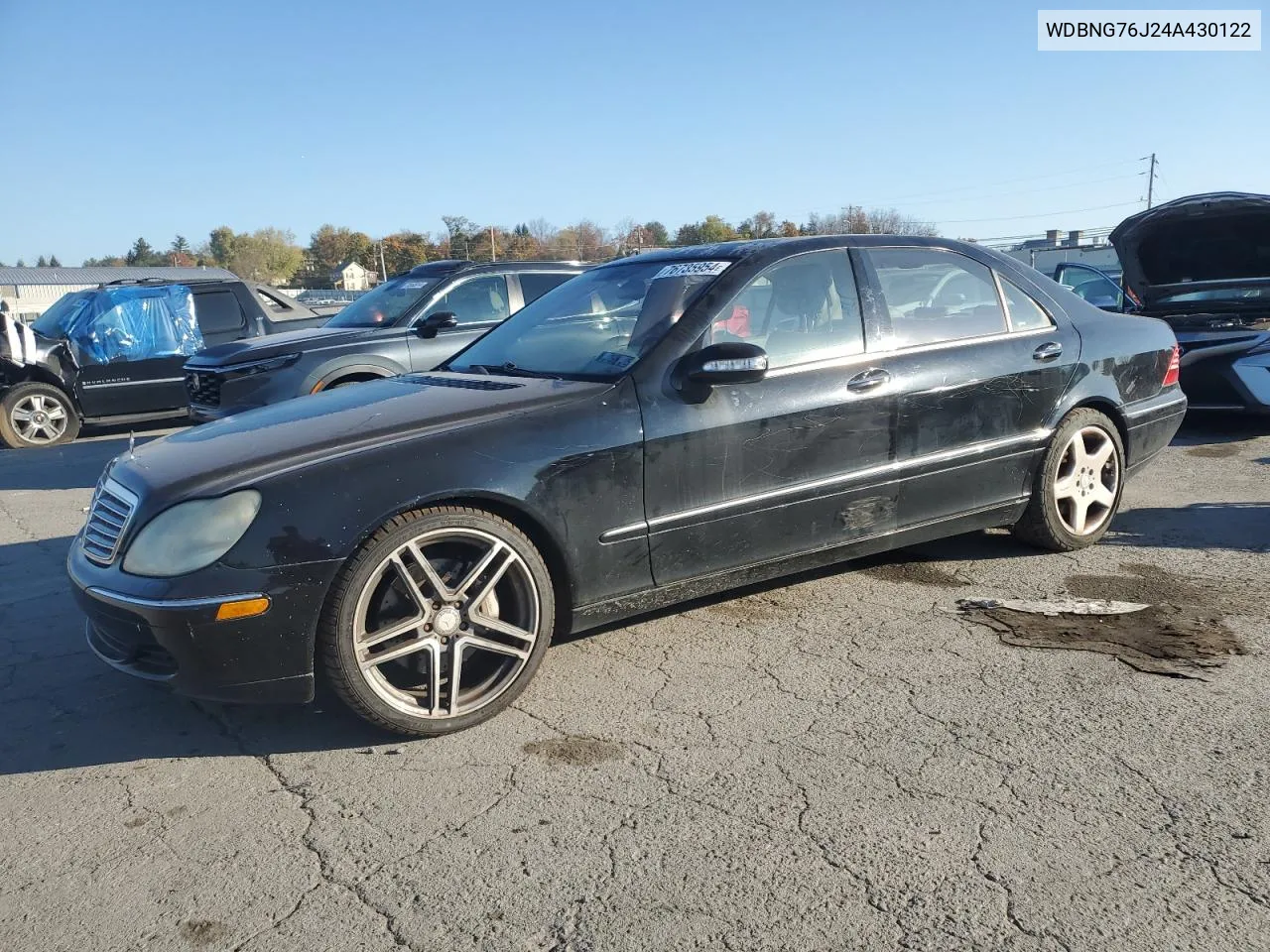 2004 Mercedes-Benz S 600 VIN: WDBNG76J24A430122 Lot: 76735954