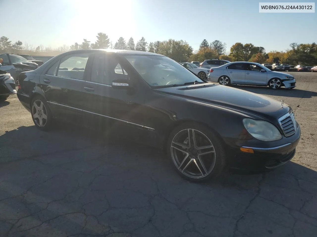 2004 Mercedes-Benz S 600 VIN: WDBNG76J24A430122 Lot: 76735954