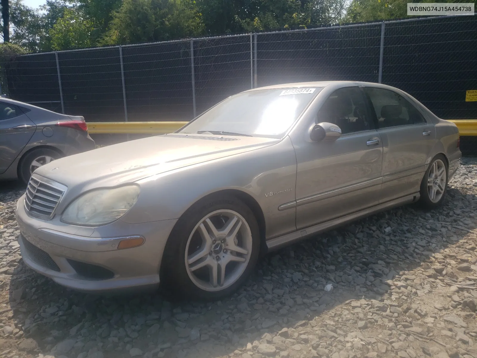 2005 Mercedes-Benz S 55 Amg VIN: WDBNG74J15A454738 Lot: 64935874