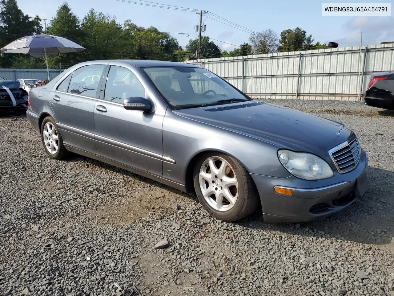 2005 Mercedes-Benz S 430 4Matic VIN: WDBNG83J65A454791 Lot: 70132074