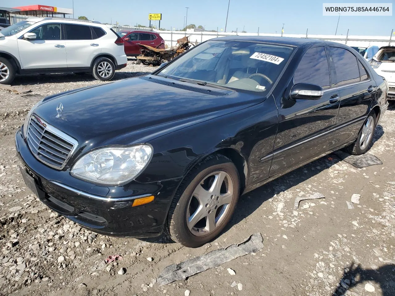 2005 Mercedes-Benz S 500 VIN: WDBNG75J85A446764 Lot: 72452104