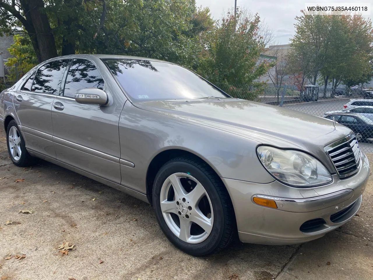 2005 Mercedes-Benz S 500 VIN: WDBNG75J35A460118 Lot: 77103084