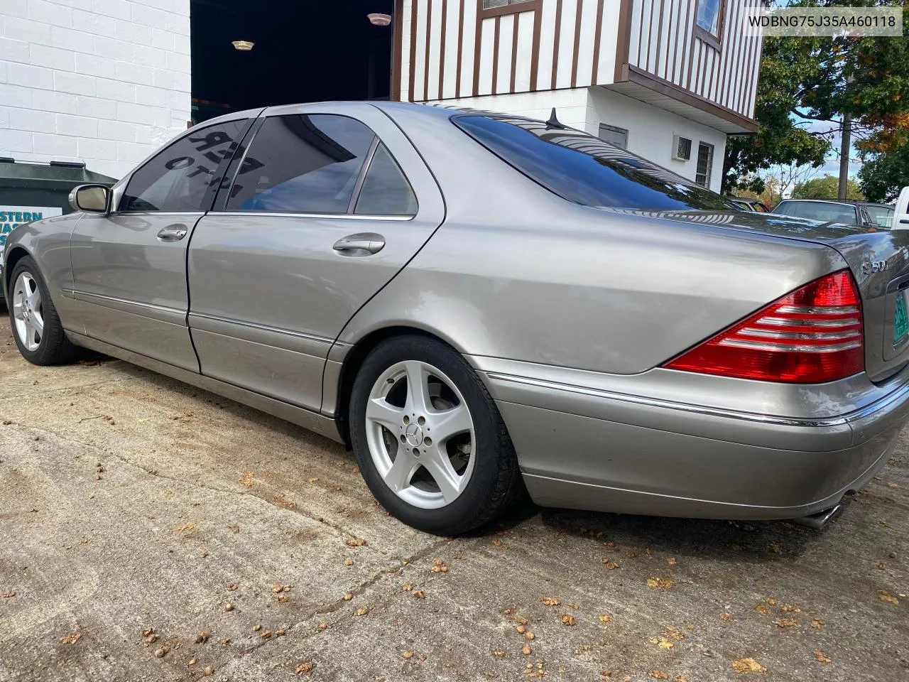 2005 Mercedes-Benz S 500 VIN: WDBNG75J35A460118 Lot: 77103084