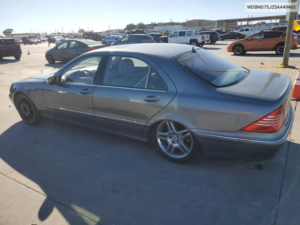 2005 Mercedes-Benz S 500 VIN: WDBNG75J25A449465 Lot: 80767344