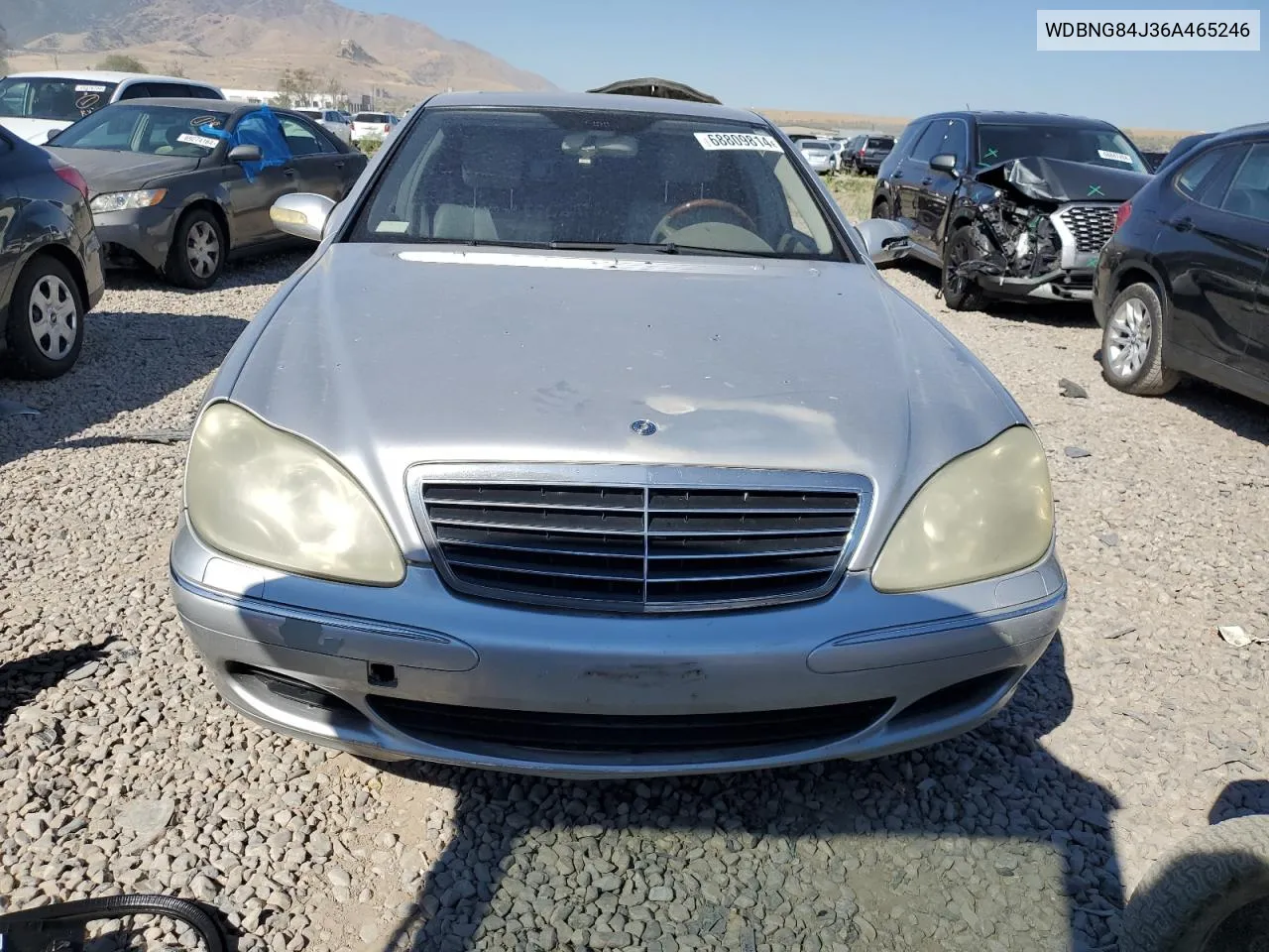 2006 Mercedes-Benz S 500 4Matic VIN: WDBNG84J36A465246 Lot: 68809814