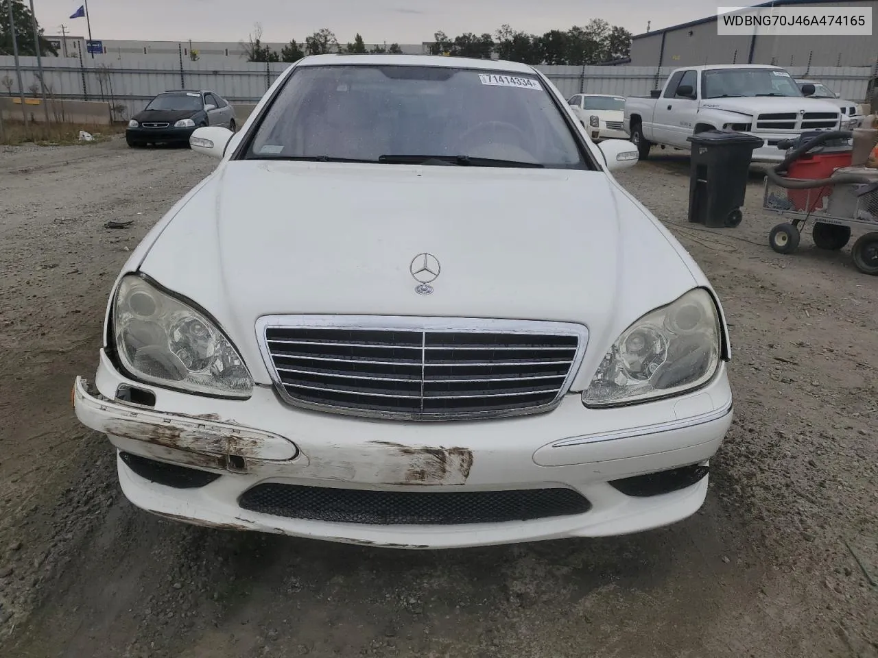 2006 Mercedes-Benz S 430 VIN: WDBNG70J46A474165 Lot: 71414334