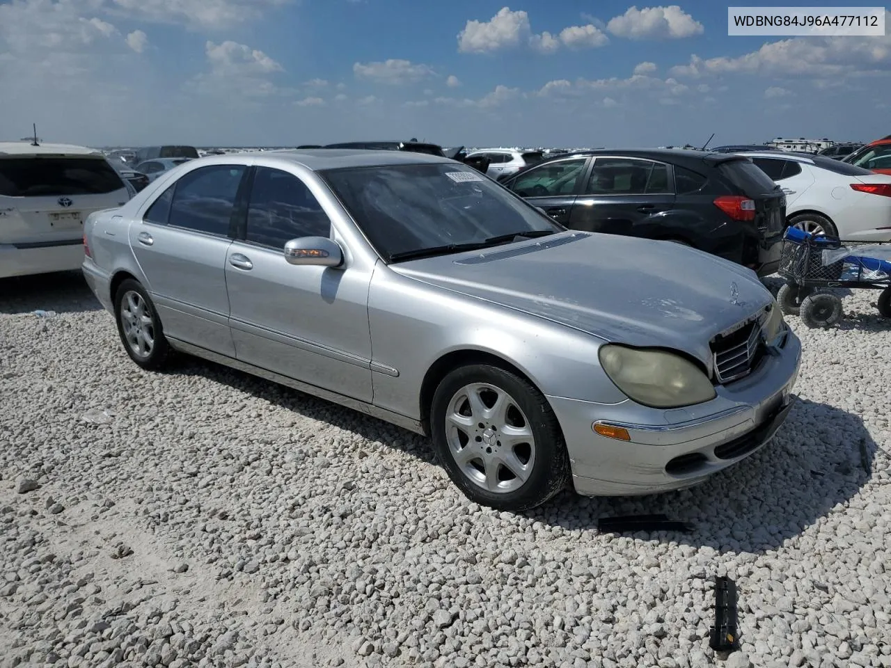 2006 Mercedes-Benz S 500 4Matic VIN: WDBNG84J96A477112 Lot: 73939284