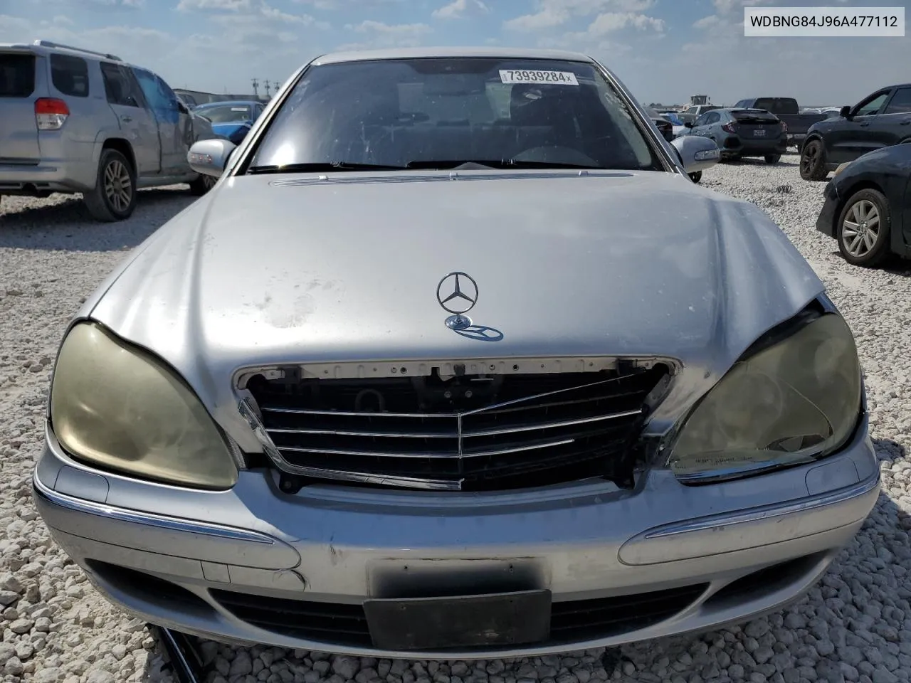 2006 Mercedes-Benz S 500 4Matic VIN: WDBNG84J96A477112 Lot: 73939284