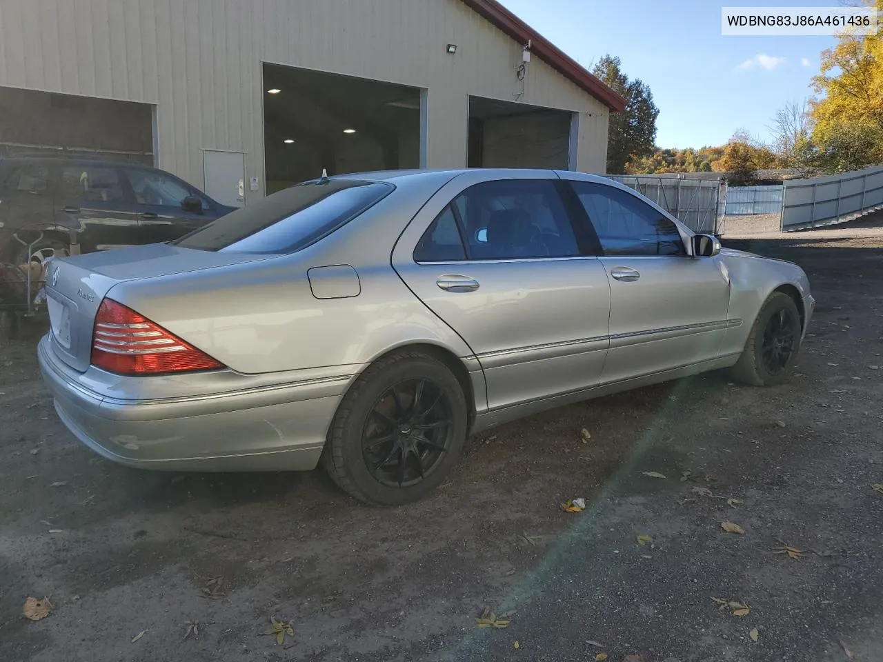 2006 Mercedes-Benz S 430 4Matic VIN: WDBNG83J86A461436 Lot: 74079764