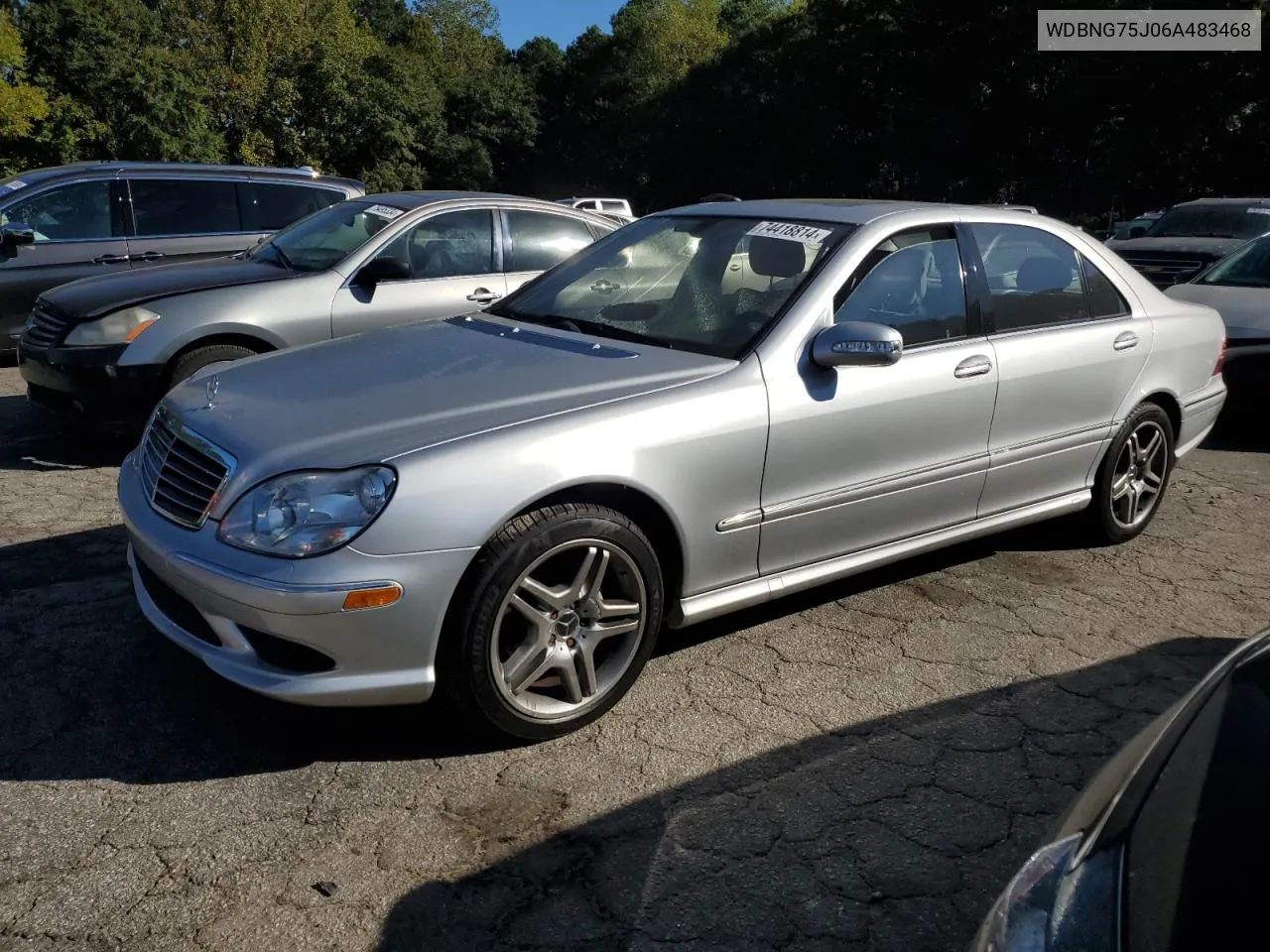 2006 Mercedes-Benz S 500 VIN: WDBNG75J06A483468 Lot: 74418814