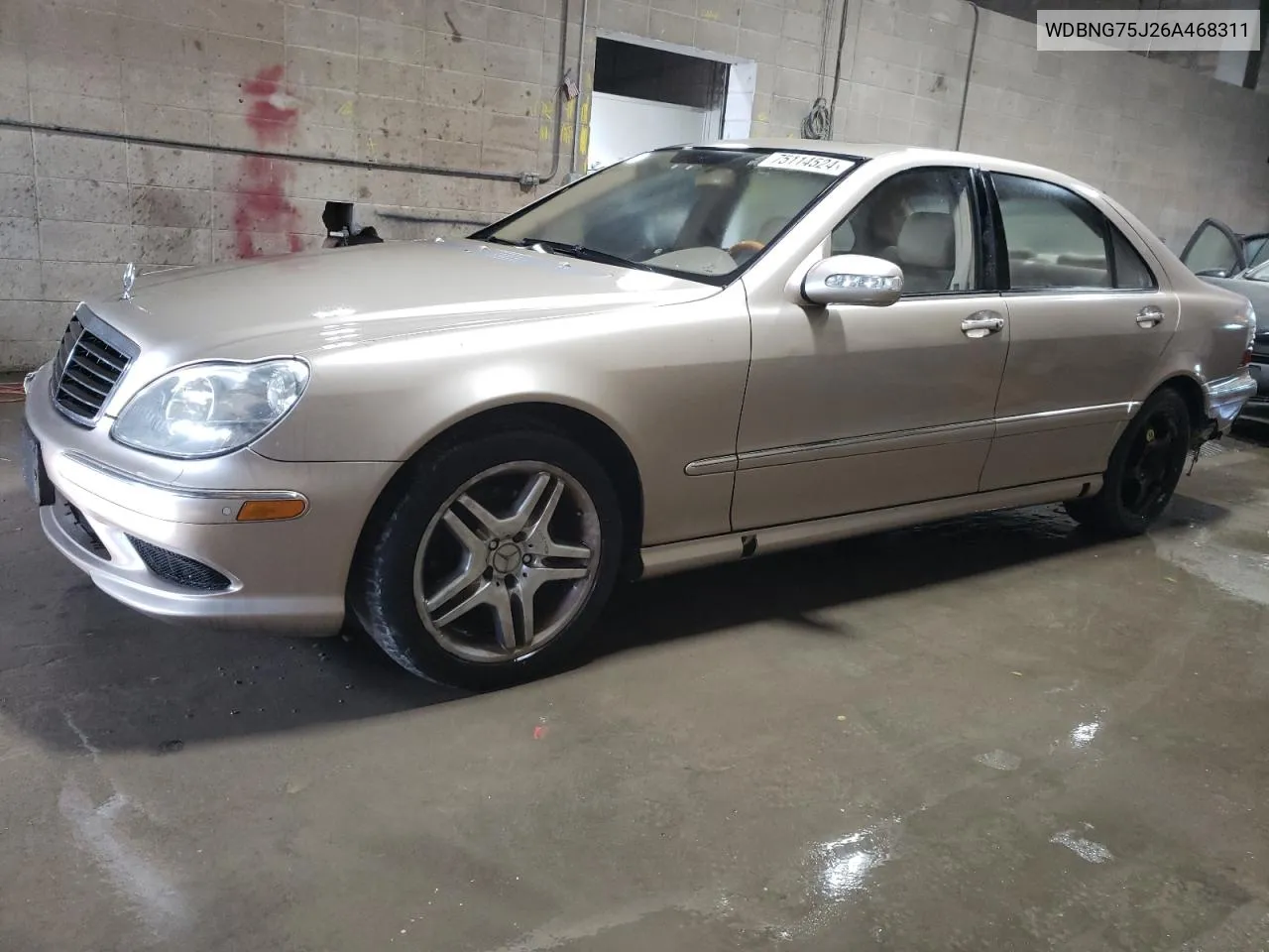 2006 Mercedes-Benz S 500 VIN: WDBNG75J26A468311 Lot: 75114524