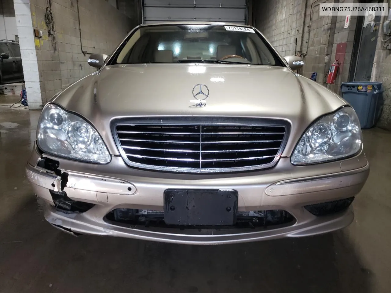 2006 Mercedes-Benz S 500 VIN: WDBNG75J26A468311 Lot: 75114524