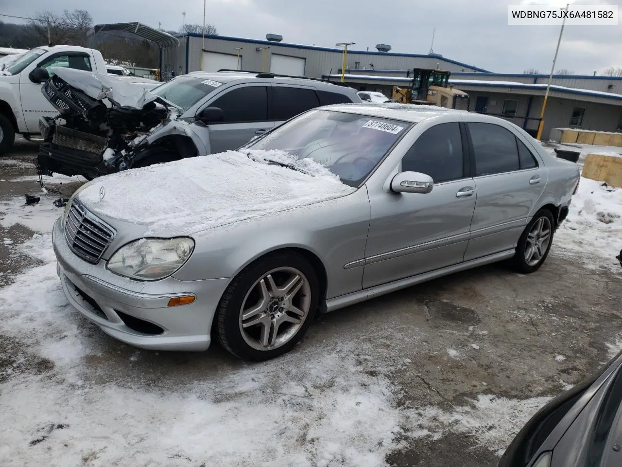 2006 Mercedes-Benz S 500 VIN: WDBNG75JX6A481582 Lot: 76403794