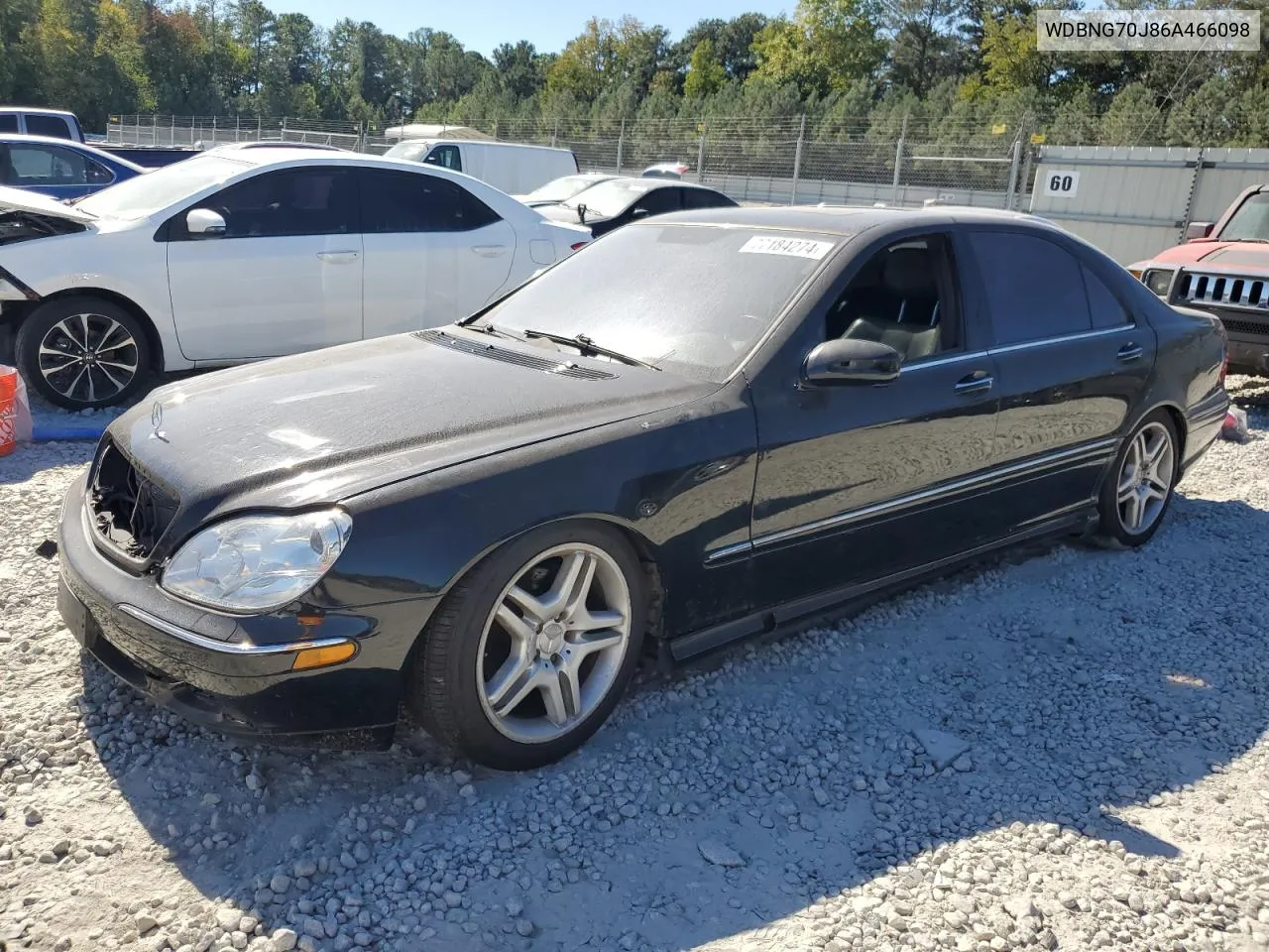 2006 Mercedes-Benz S 430 VIN: WDBNG70J86A466098 Lot: 77184274