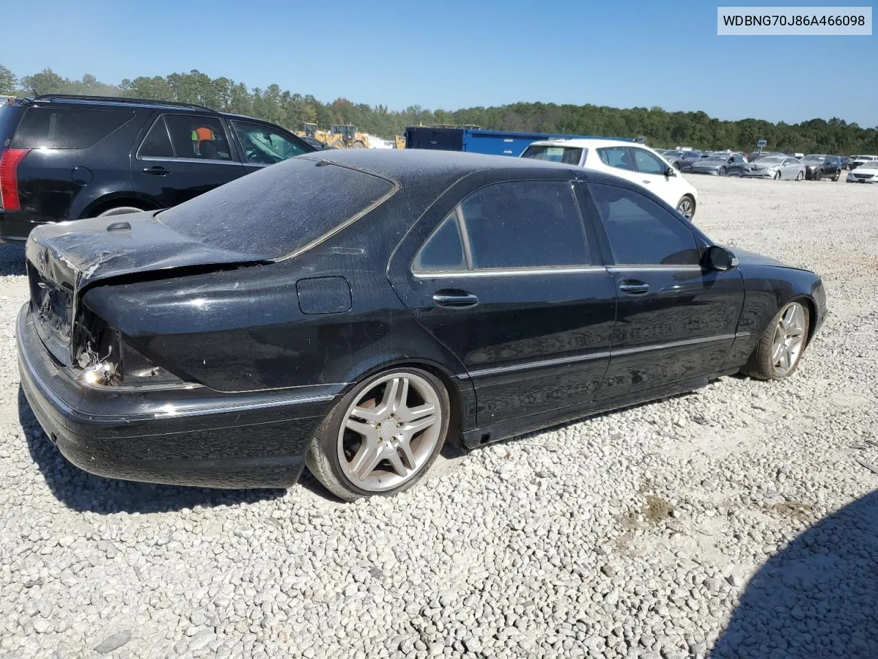 2006 Mercedes-Benz S 430 VIN: WDBNG70J86A466098 Lot: 77184274