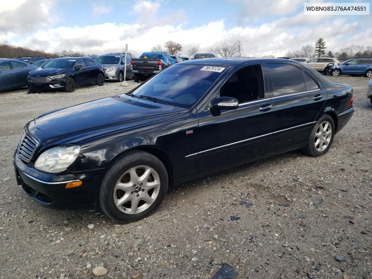 2006 Mercedes-Benz S 430 4Matic VIN: WDBNG83J76A474551 Lot: 79676124