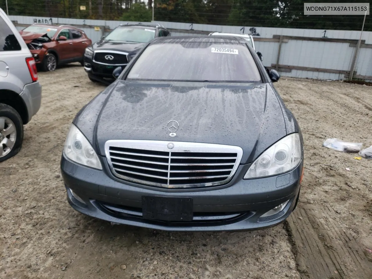 2007 Mercedes-Benz S 550 VIN: WDDNG71X67A115153 Lot: 72035494