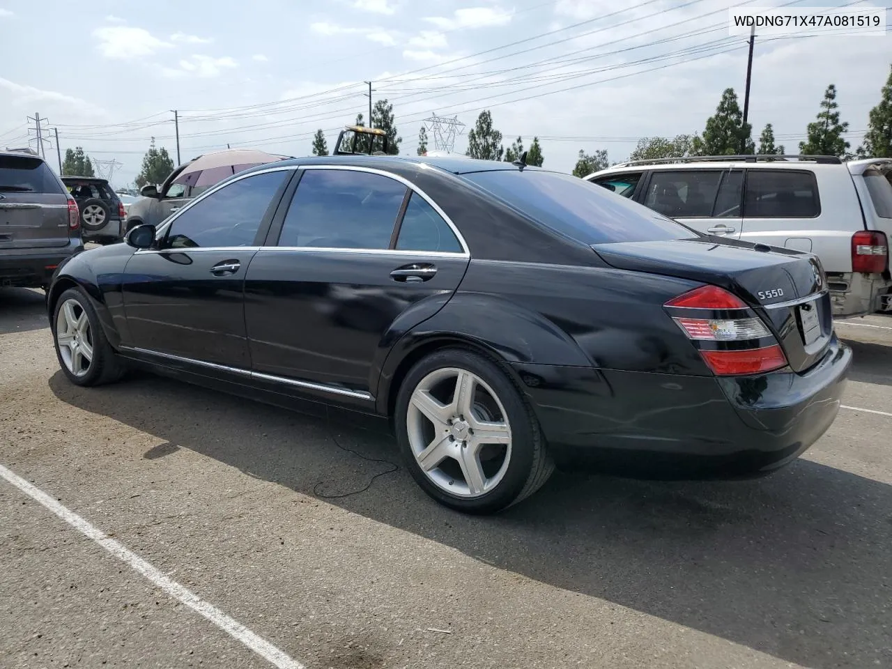 2007 Mercedes-Benz S 550 VIN: WDDNG71X47A081519 Lot: 72576924