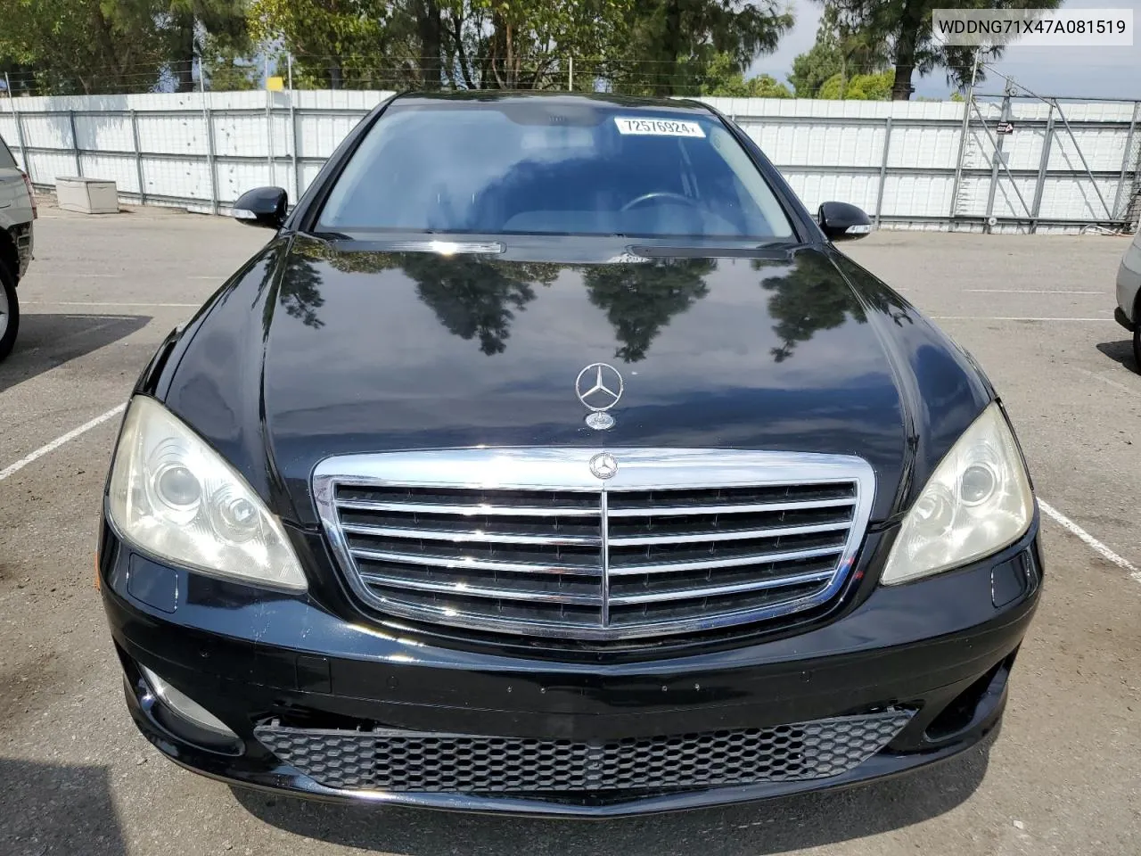 2007 Mercedes-Benz S 550 VIN: WDDNG71X47A081519 Lot: 72576924