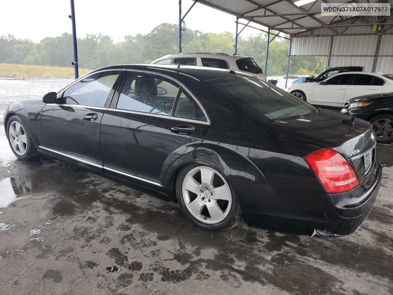 2007 Mercedes-Benz S 550 VIN: WDDNG71X07A017977 Lot: 72606394