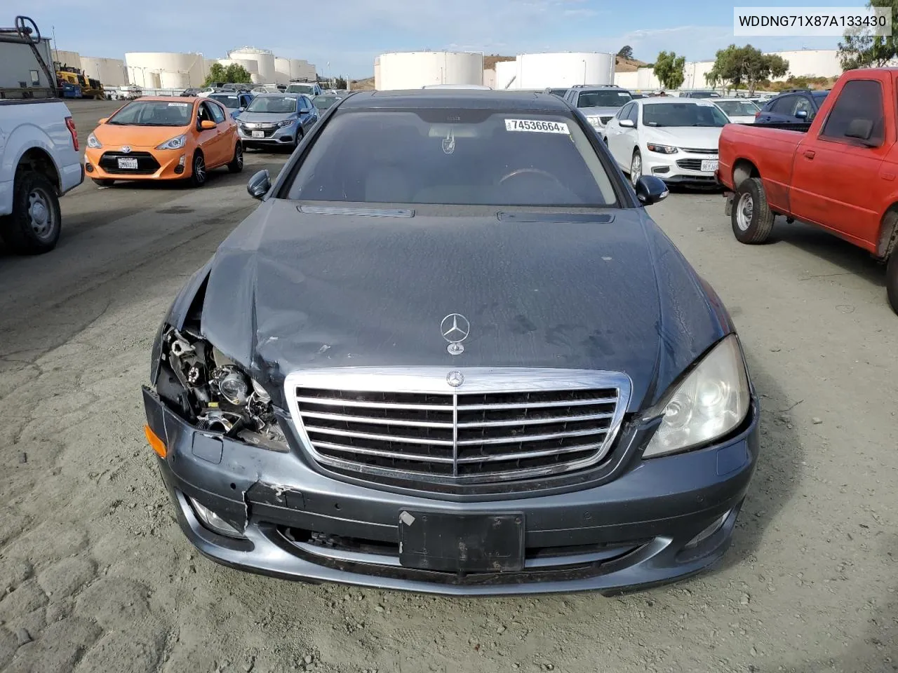 2007 Mercedes-Benz S 550 VIN: WDDNG71X87A133430 Lot: 74536664