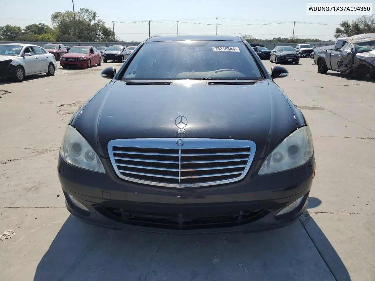 2007 Mercedes-Benz S 550 VIN: WDDNG71X37A094360 Lot: 75316544