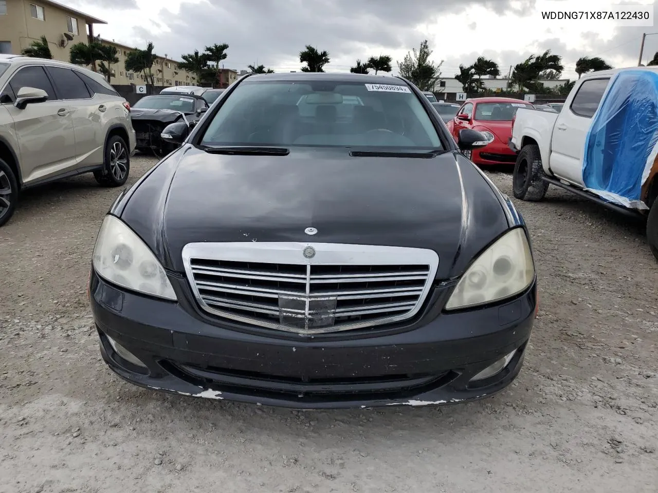 2007 Mercedes-Benz S 550 VIN: WDDNG71X87A122430 Lot: 75450894