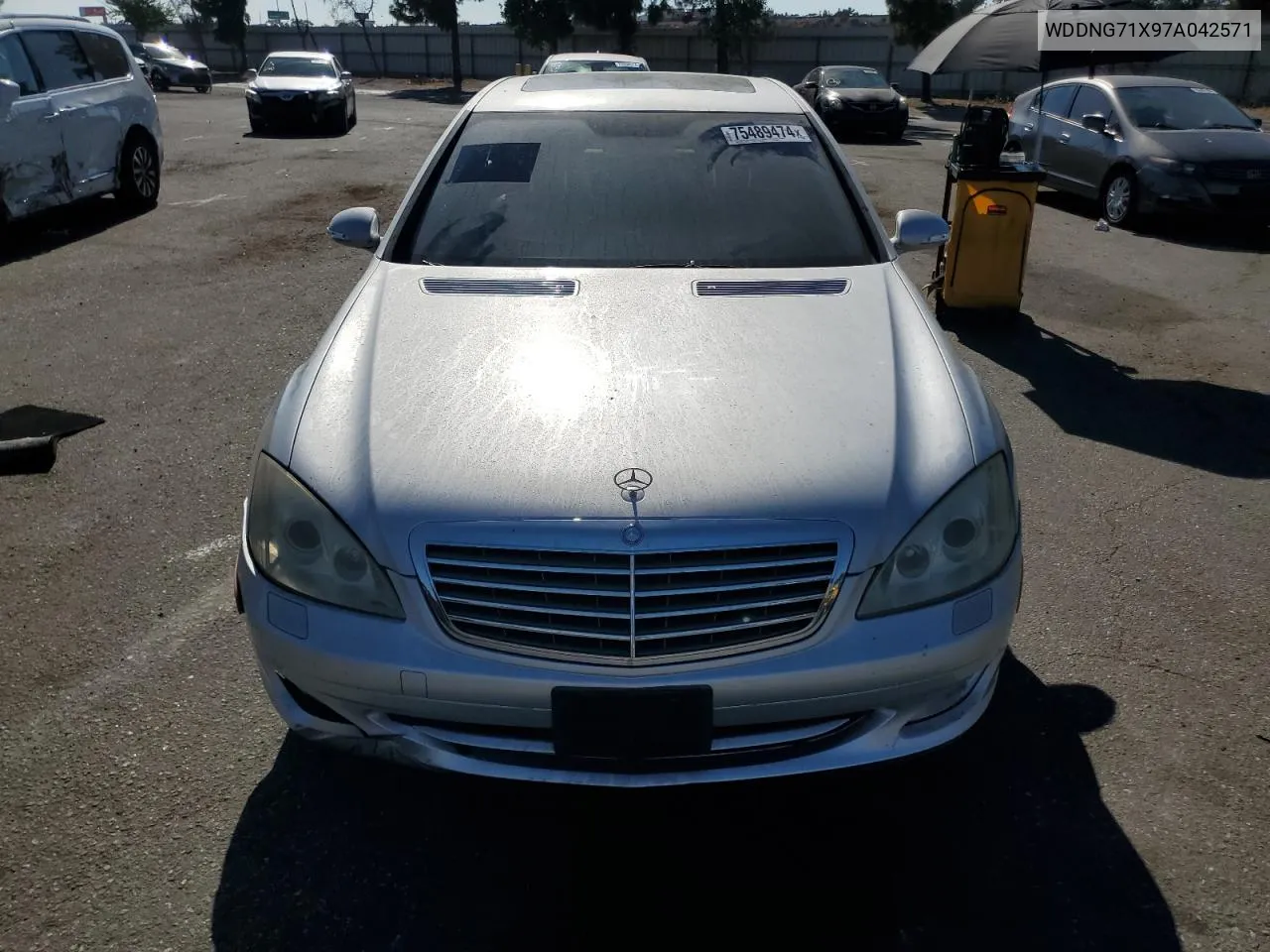 2007 Mercedes-Benz S 550 VIN: WDDNG71X97A042571 Lot: 75489474