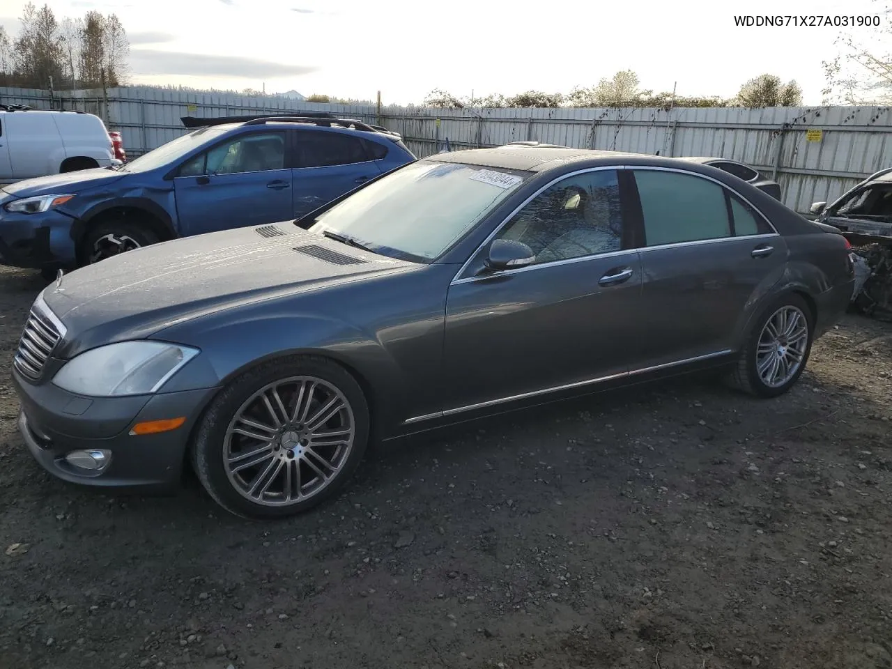 2007 Mercedes-Benz S 550 VIN: WDDNG71X27A031900 Lot: 75943044