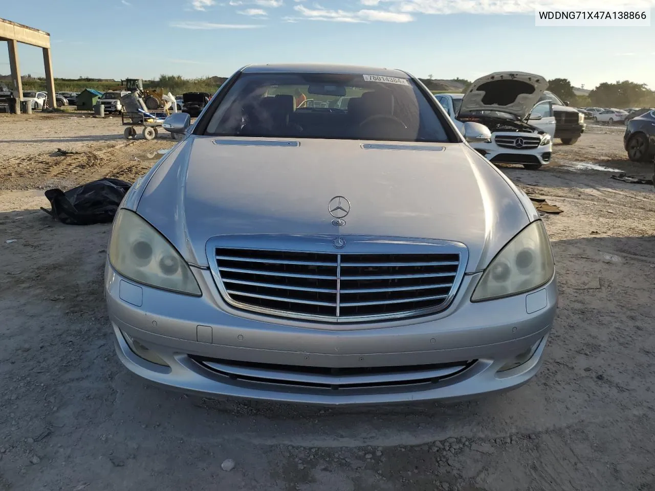 2007 Mercedes-Benz S 550 VIN: WDDNG71X47A138866 Lot: 78014384