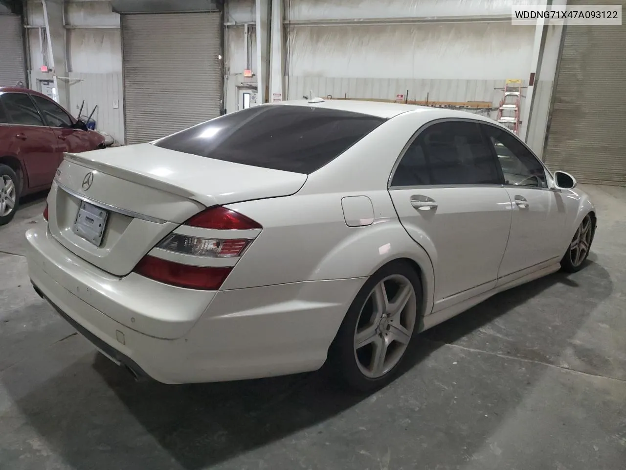 2007 Mercedes-Benz S 550 VIN: WDDNG71X47A093122 Lot: 81294524