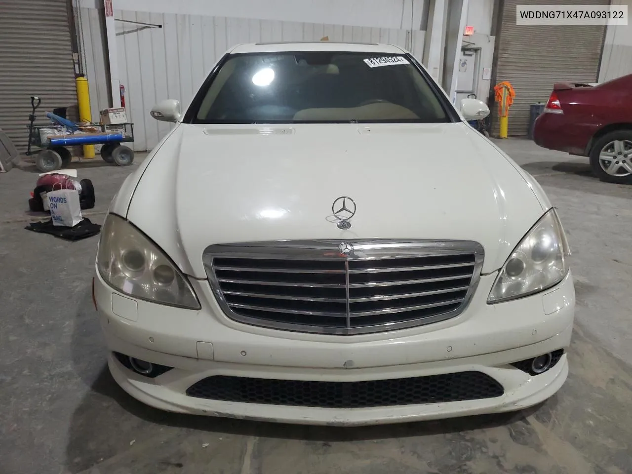 2007 Mercedes-Benz S 550 VIN: WDDNG71X47A093122 Lot: 81294524