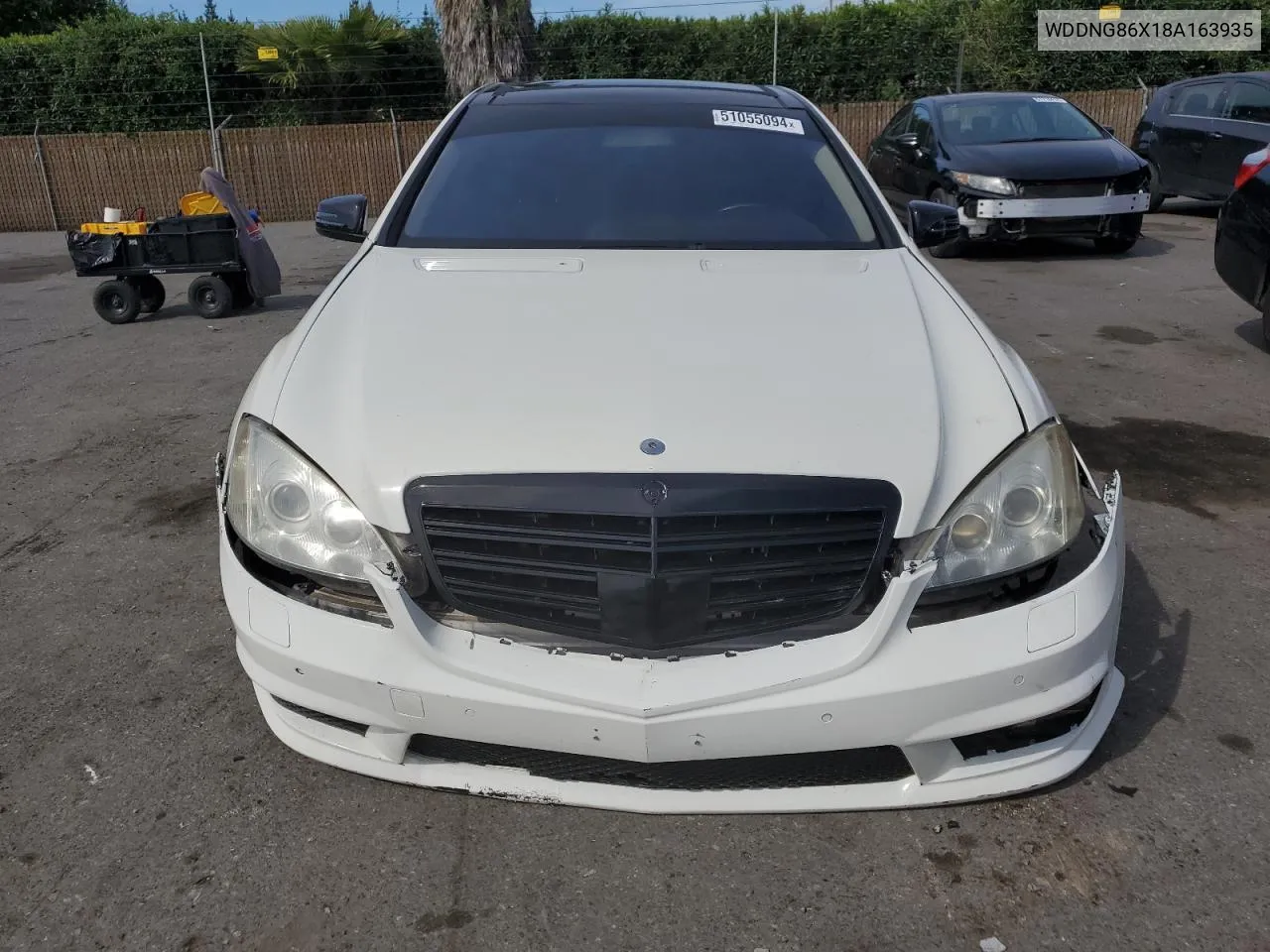 2008 Mercedes-Benz S 550 4Matic VIN: WDDNG86X18A163935 Lot: 51055094