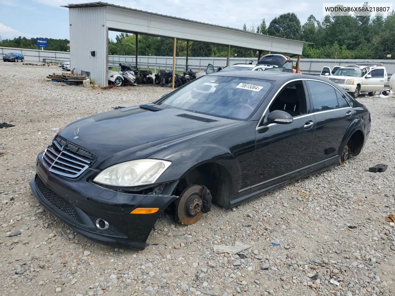 2008 Mercedes-Benz S 550 4Matic VIN: WDDNG86X58A218807 Lot: 70615064