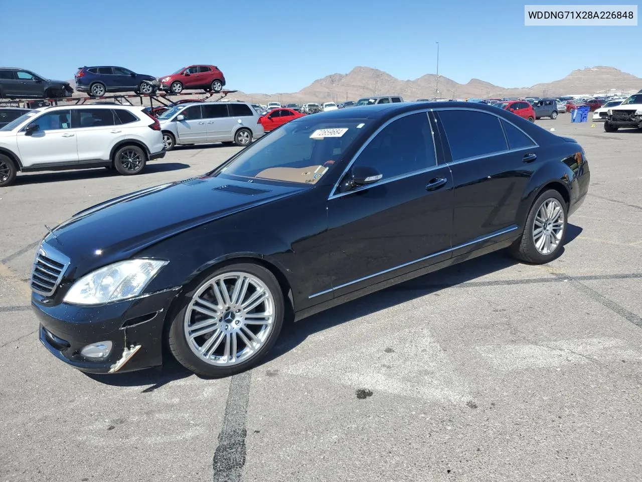 2008 Mercedes-Benz S 550 VIN: WDDNG71X28A226848 Lot: 72659684