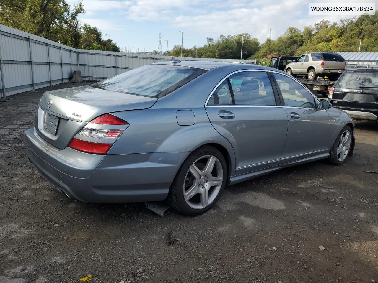 2008 Mercedes-Benz S 550 4Matic VIN: WDDNG86X38A178534 Lot: 72796554