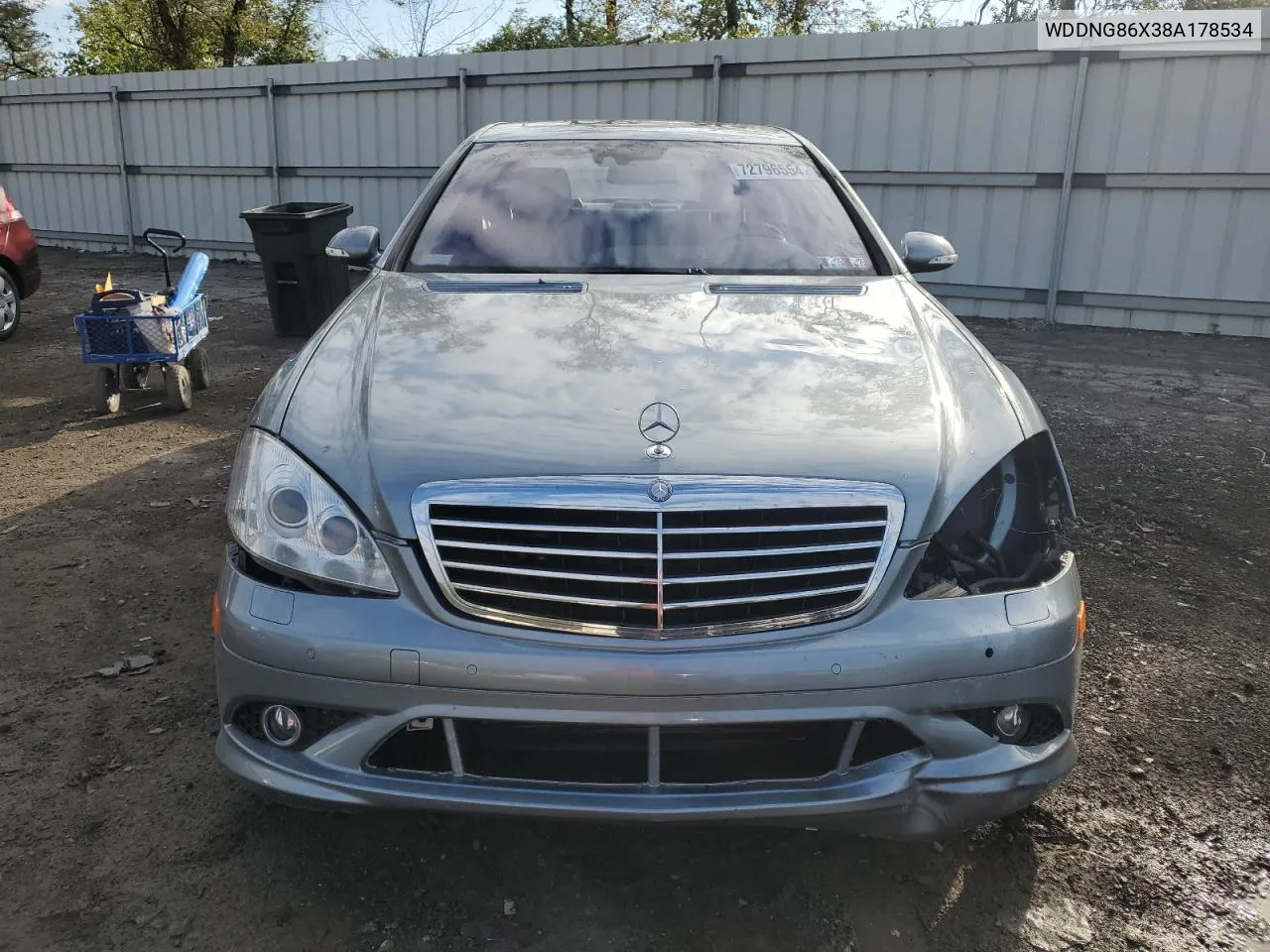 2008 Mercedes-Benz S 550 4Matic VIN: WDDNG86X38A178534 Lot: 72796554