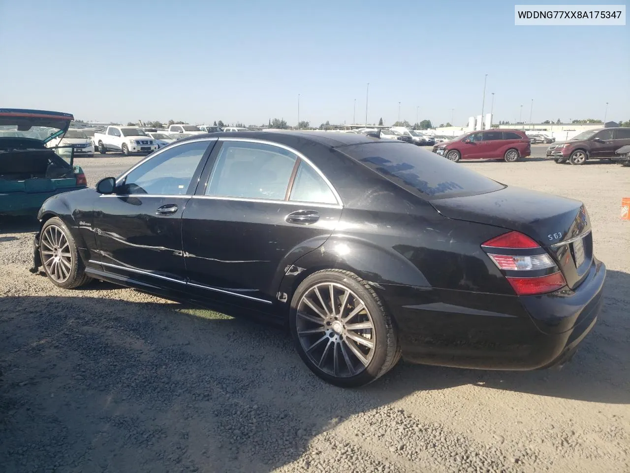 2008 Mercedes-Benz S 63 Amg VIN: WDDNG77XX8A175347 Lot: 72933374