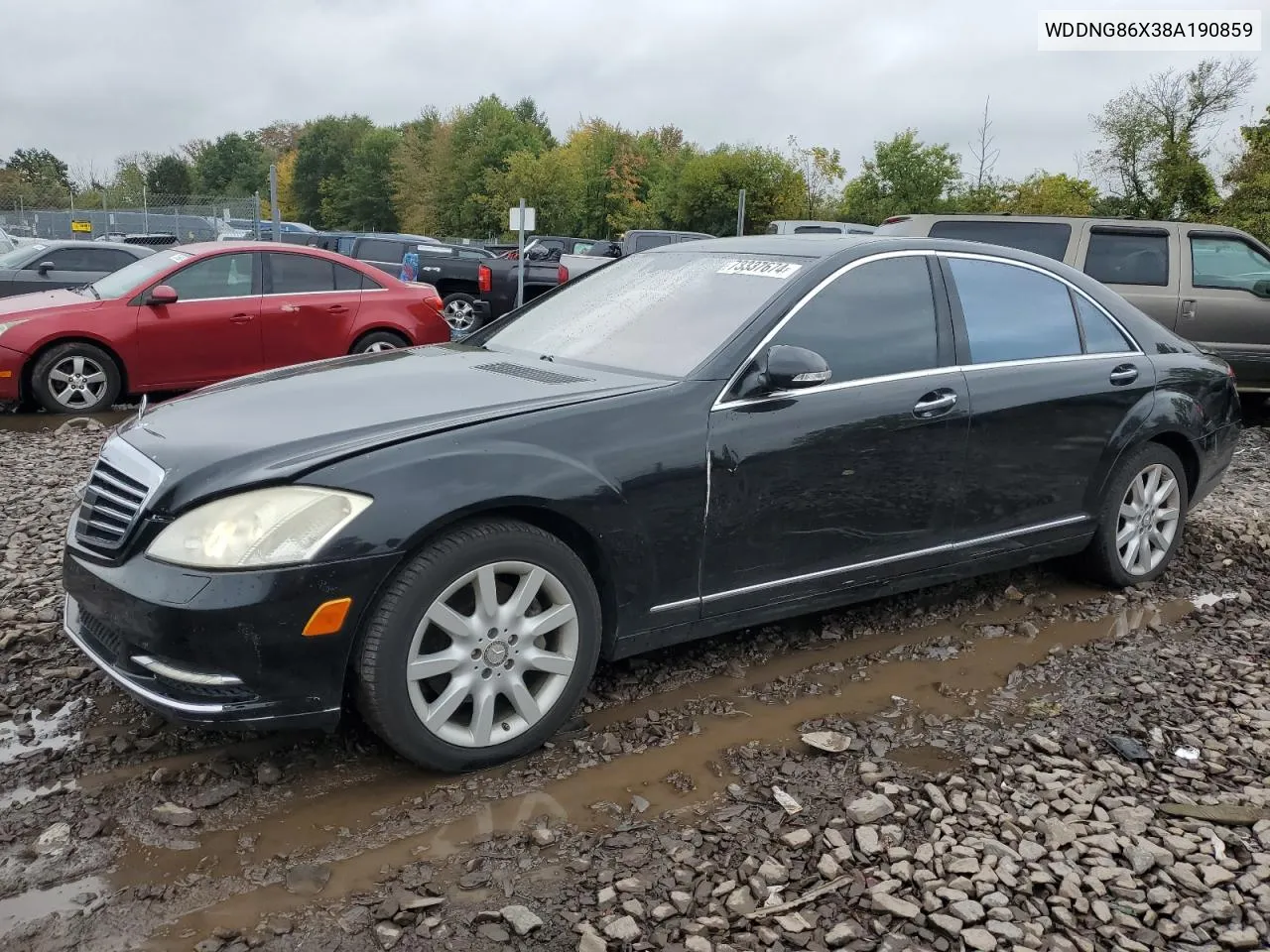 2008 Mercedes-Benz S 550 4Matic VIN: WDDNG86X38A190859 Lot: 73337674