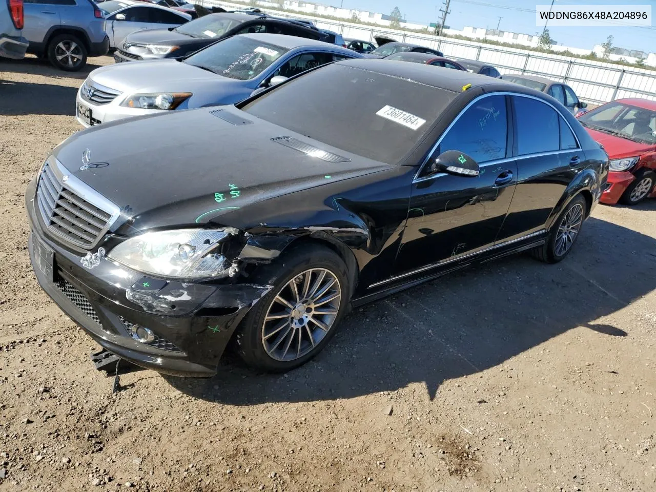 2008 Mercedes-Benz S 550 4Matic VIN: WDDNG86X48A204896 Lot: 73601464