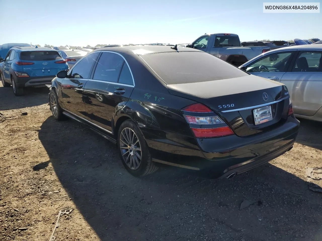 2008 Mercedes-Benz S 550 4Matic VIN: WDDNG86X48A204896 Lot: 73601464