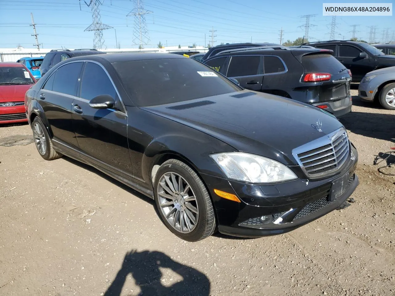 2008 Mercedes-Benz S 550 4Matic VIN: WDDNG86X48A204896 Lot: 73601464