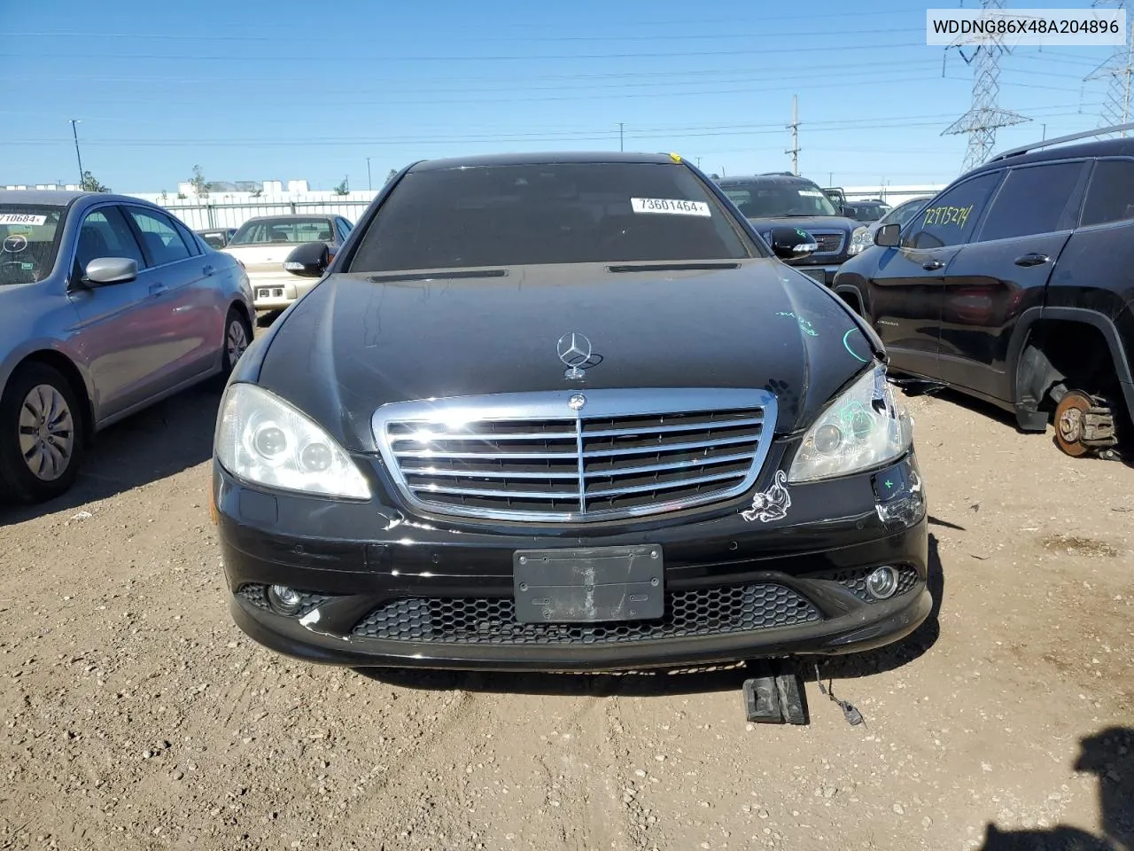 2008 Mercedes-Benz S 550 4Matic VIN: WDDNG86X48A204896 Lot: 73601464