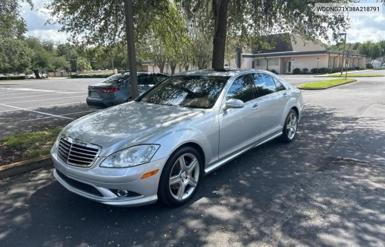 2008 Mercedes-Benz S 550 VIN: WDDNG71X38A218791 Lot: 74033464