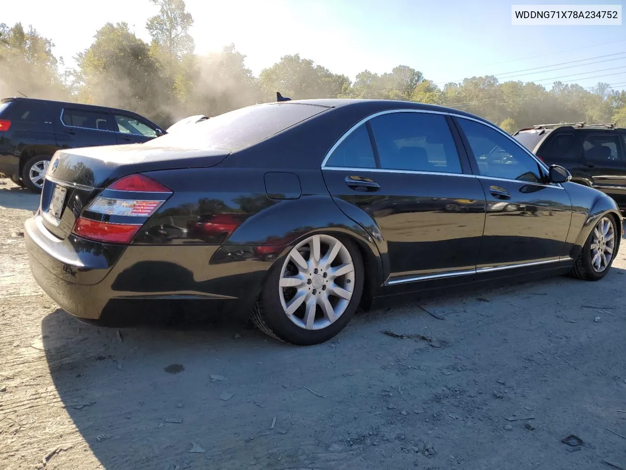 2008 Mercedes-Benz S 550 VIN: WDDNG71X78A234752 Lot: 75125704