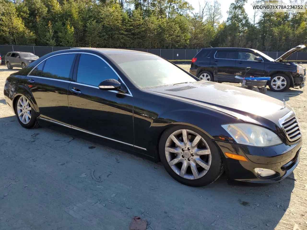 2008 Mercedes-Benz S 550 VIN: WDDNG71X78A234752 Lot: 75125704