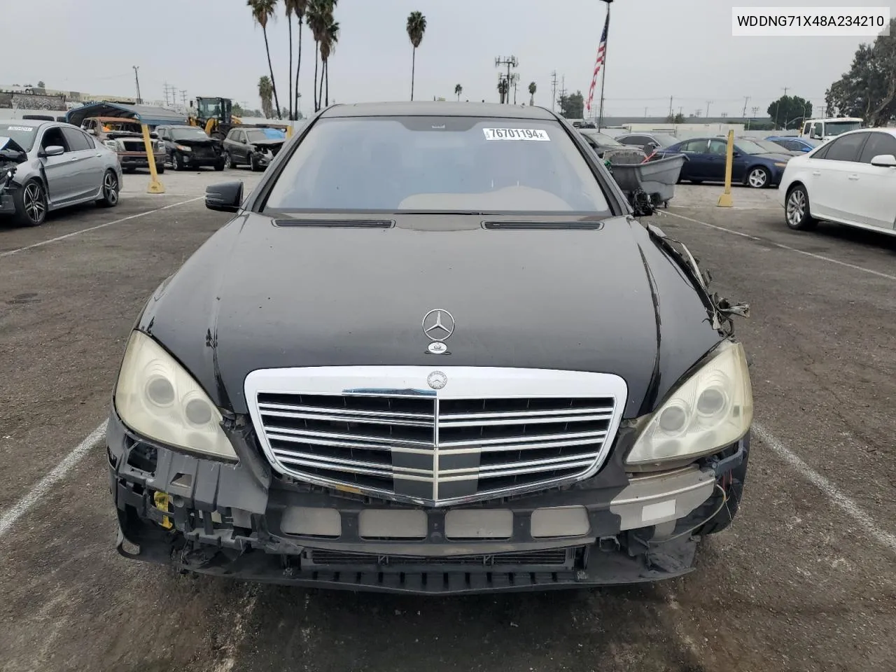 2008 Mercedes-Benz S 550 VIN: WDDNG71X48A234210 Lot: 76701194