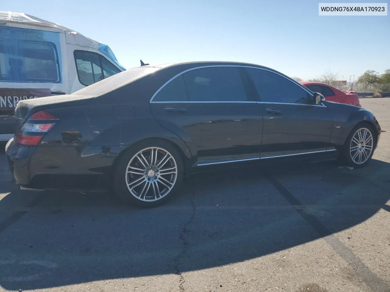 2008 Mercedes-Benz S 600 VIN: WDDNG76X48A170923 Lot: 77453804