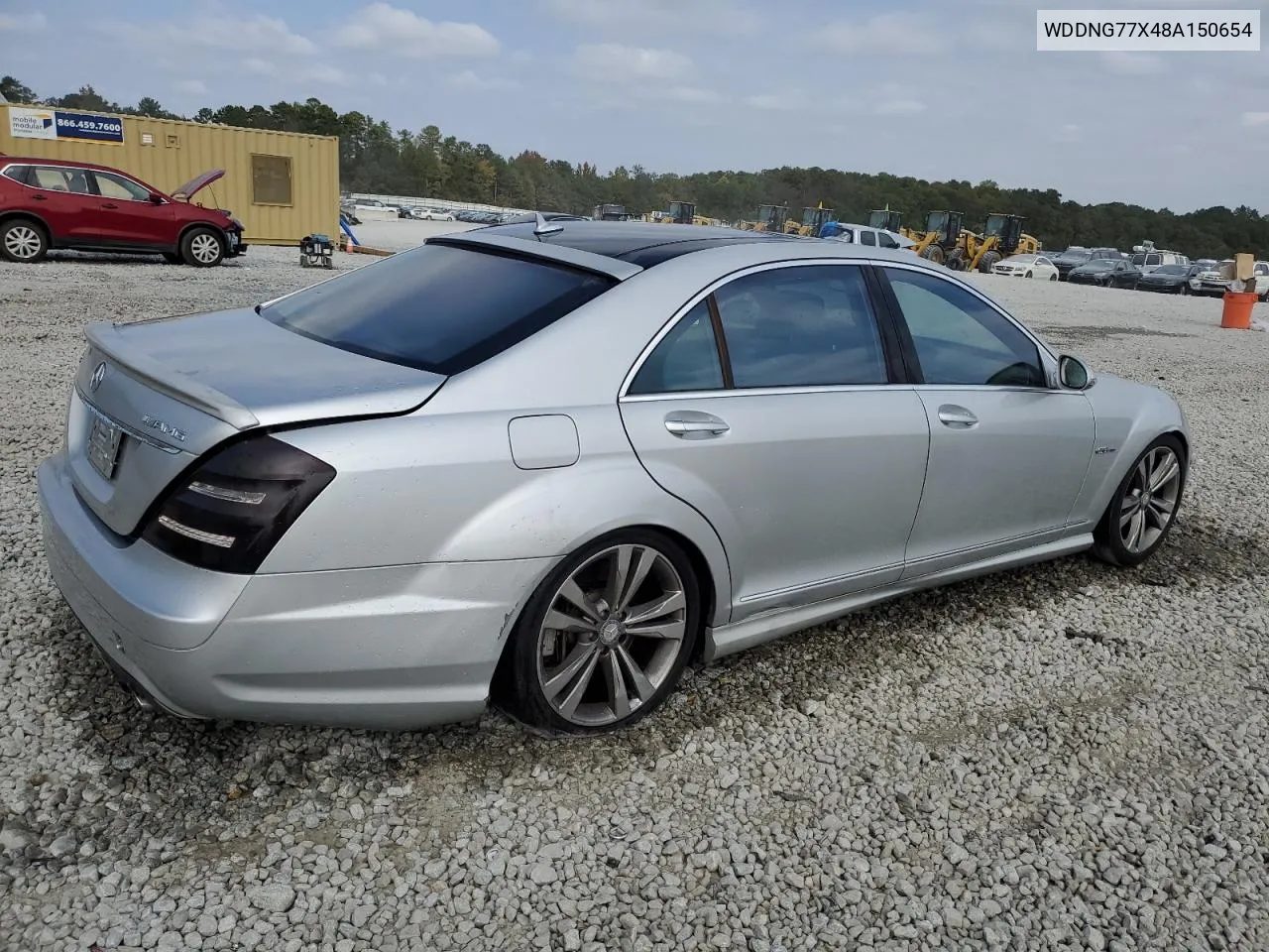 2008 Mercedes-Benz S 63 Amg VIN: WDDNG77X48A150654 Lot: 78078764